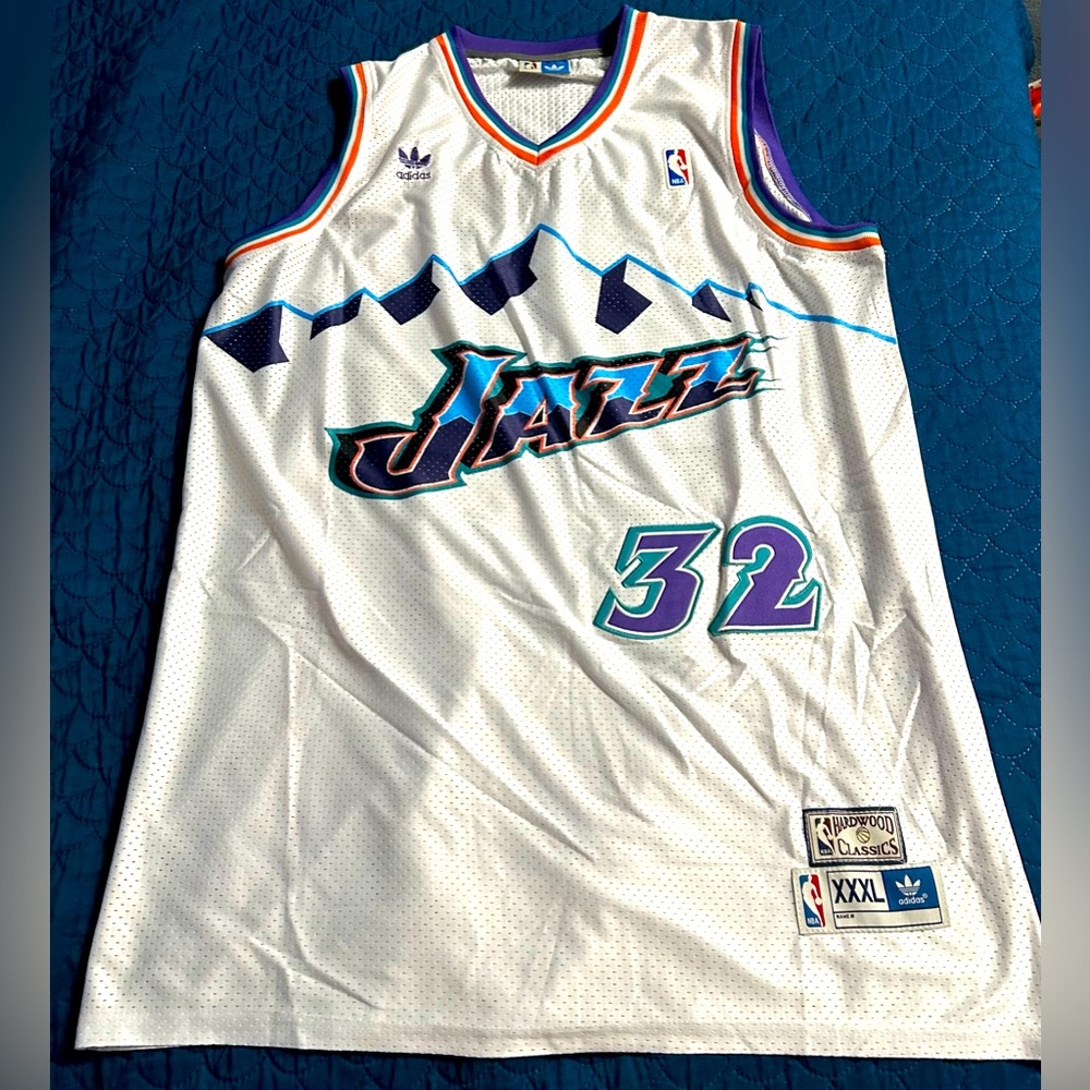 Adidas Utah Jazz White Jersey Size 3X